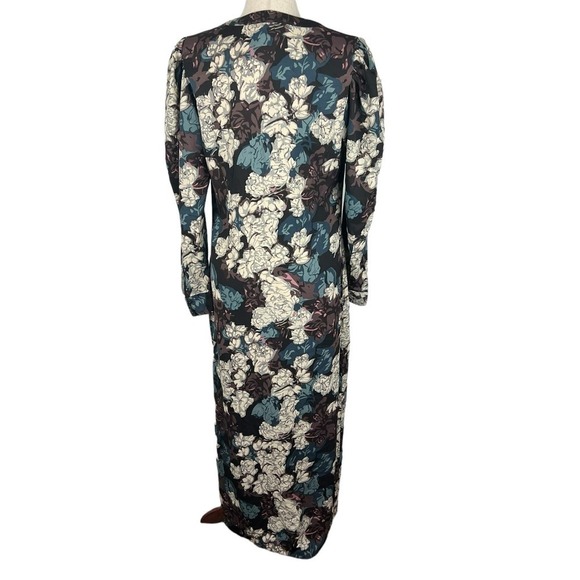 WALTER BAKER FLORAL PUFF SLEEVE KENDALL MAXI DRESS IN TULIP CRUSH NWT SIZE M - Picture 8 of 15